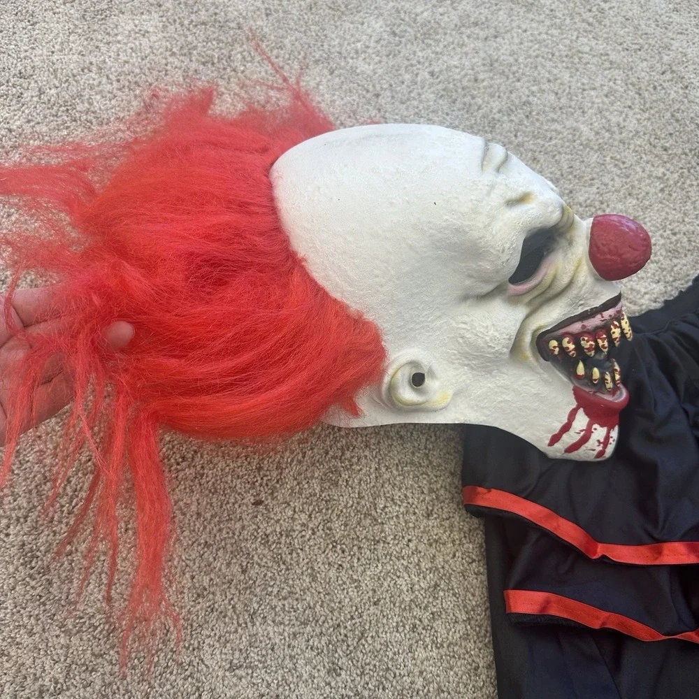 Crouchy The Clown Adult Medium M Spirit Halloween Costume Cosplay EUC No Gloves - Picture 3 of 14